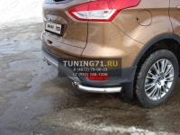 Защита задняя (уголки) 60,3 мм Ford Kuga 2013